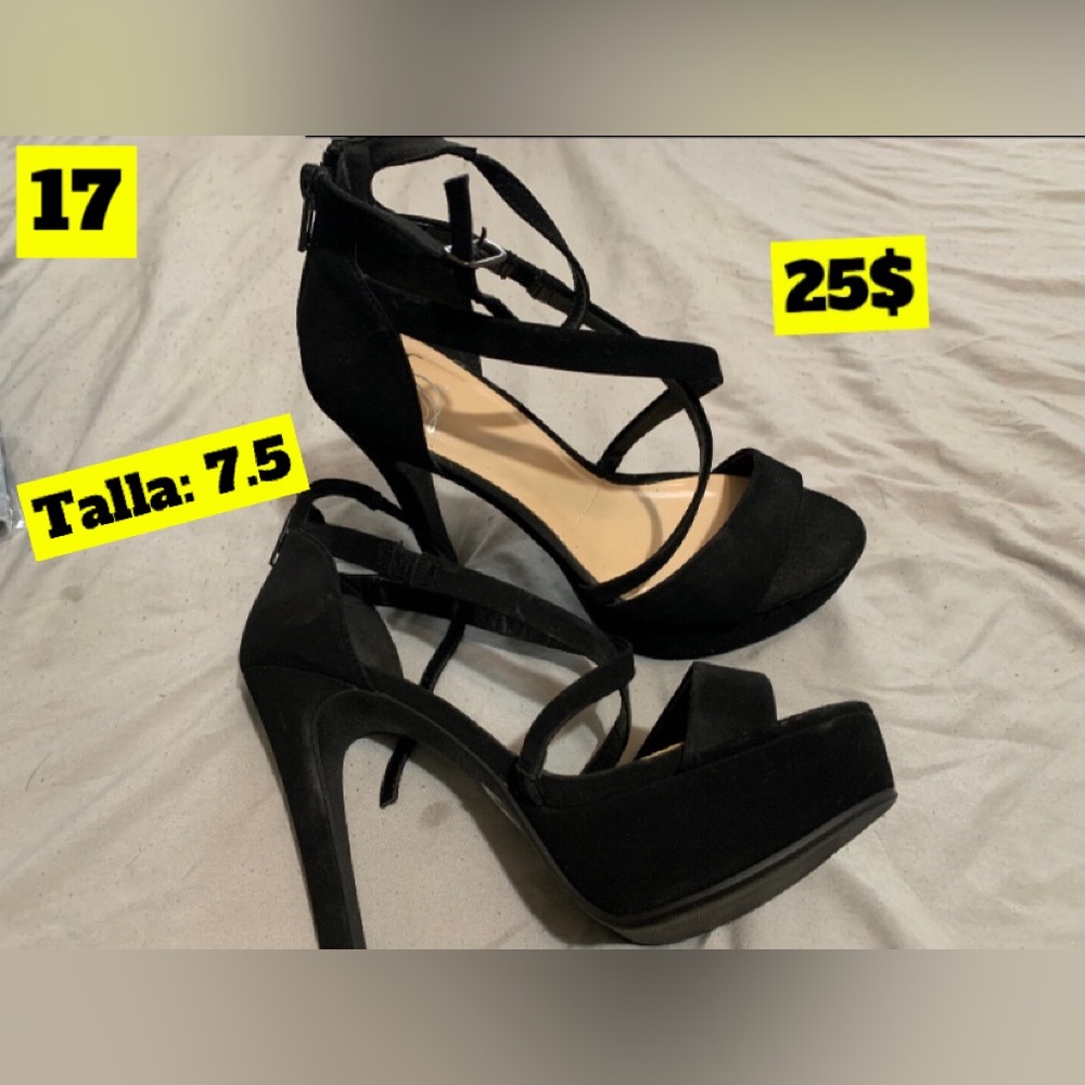 Black heels, used just once